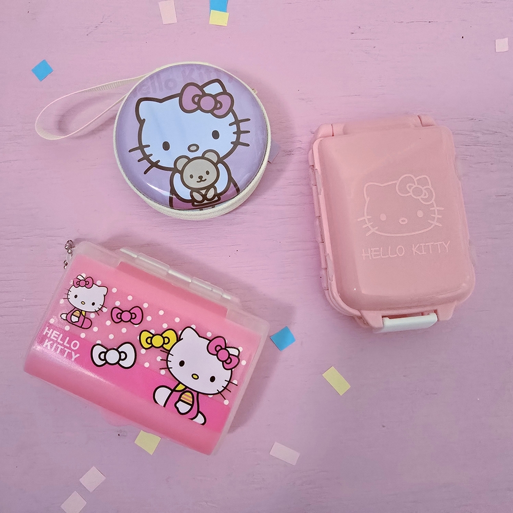 Hello Kitty Pill Cases Pink Storage
